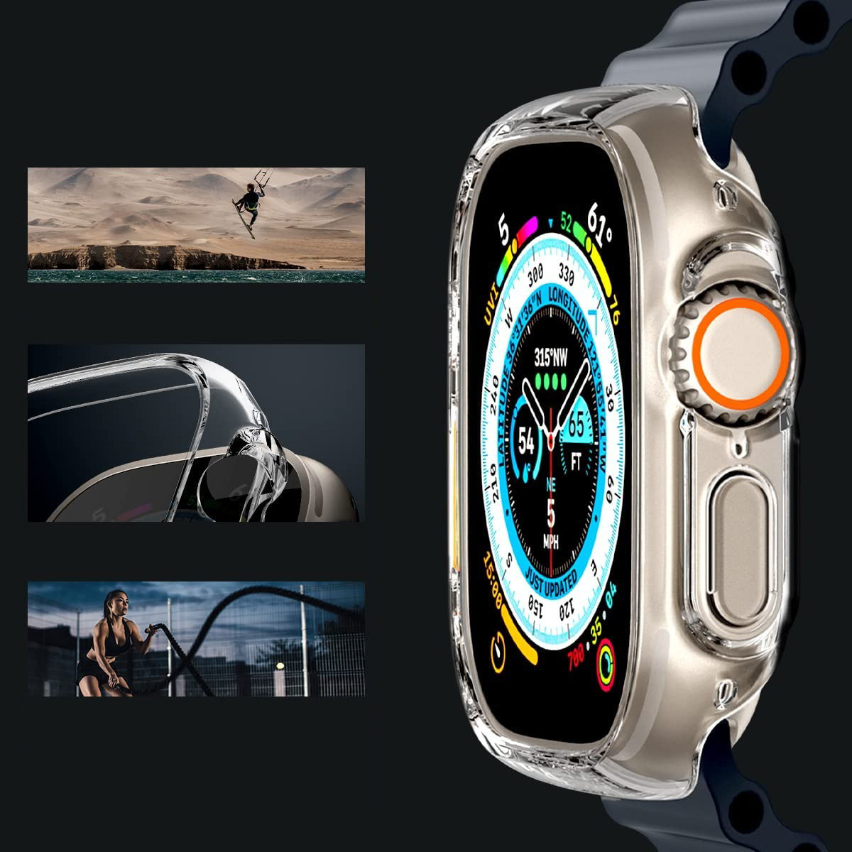 Oryginalne etui od marki Spigen z serii Thin Fit dla Apple Watch Ultra 49mm